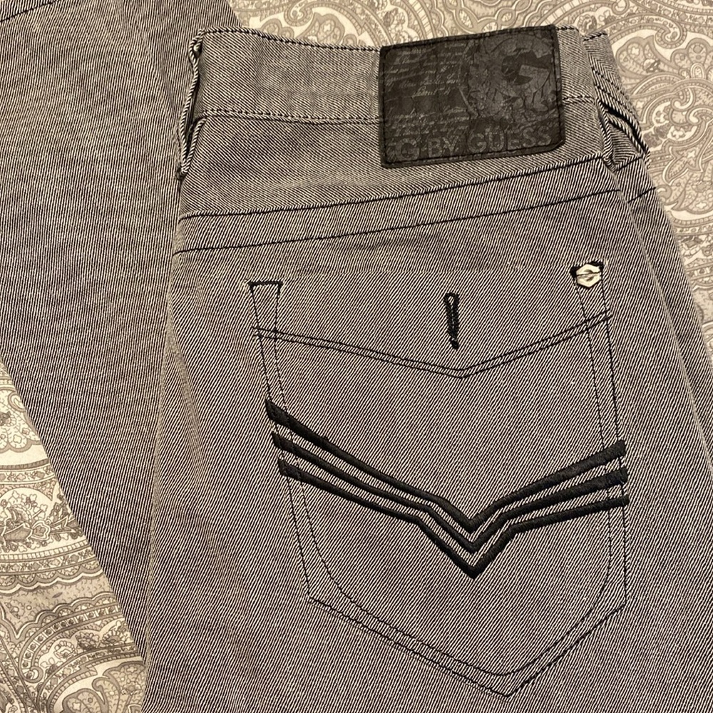 G by Guess‎ Men’s Black/White Pants Size 32 Korbin Slim Fit